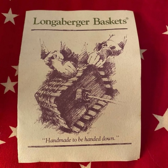 Longaberger 1993 All Star Basket # 14494 (With Liner & Tag) - Picture 8 of 10